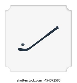 Hockey stick icon.
