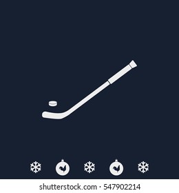 Hockey stick icon.