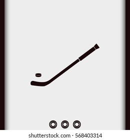 Hockey stick icon.