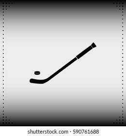 Hockey stick icon.