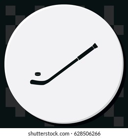 Hockey stick icon.