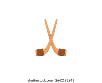 hockey stick icon 3d illustration render