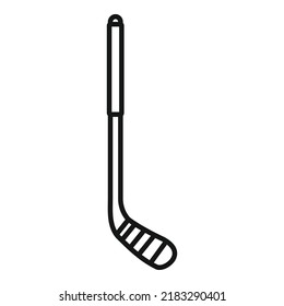 Hockey stick icon outline vector. Active sport. Sport exercise