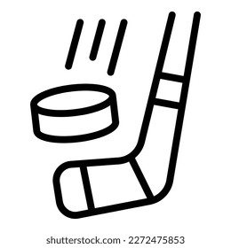 Hockey stick icon outline vector. Shop store. Inventory item