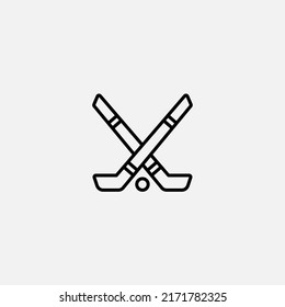 Hockey stick icon sign vector,Symbol, logo illustration for web and mobile