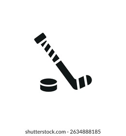 Hockey stick icon. Simple hockey stick icon for social media, app and web design. Vector illustration.
