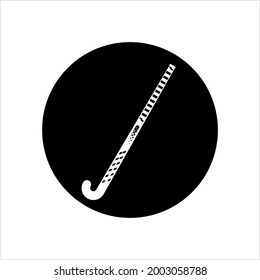 Hockey Stick Icon, Hockey Sport Accessories Vector Art Illustration