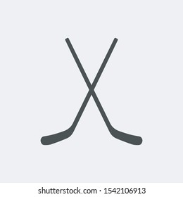 hockey stick icon. vector flat illustration