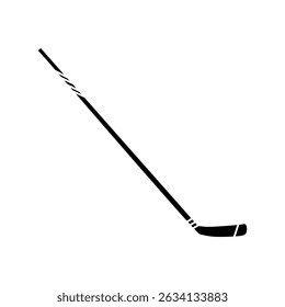 Hockey stick icon vector. Ice hockey stick illustration sign. Ice hockey symbol or logo.