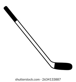 Hockey stick icon vector. Ice hockey stick illustration sign. Ice hockey symbol or logo.