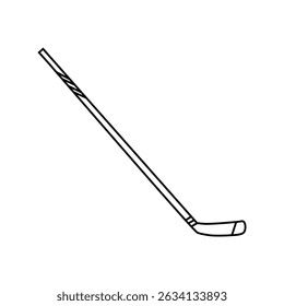 Hockey stick icon vector. Ice hockey stick illustration sign. Ice hockey symbol or logo.