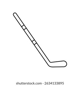 Hockey stick icon vector. Ice hockey stick illustration sign. Ice hockey symbol or logo.