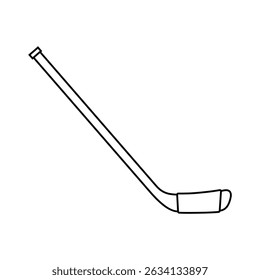 Hockey stick icon vector. Ice hockey stick illustration sign. Ice hockey symbol or logo.
