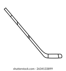 Hockey stick icon vector. Ice hockey stick illustration sign. Ice hockey symbol or logo.