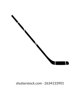 Hockey stick icon vector. Ice hockey stick illustration sign. Ice hockey symbol or logo.
