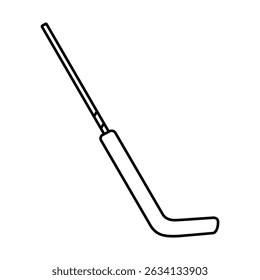 Hockey stick icon vector. Ice hockey stick illustration sign. Ice hockey symbol or logo.