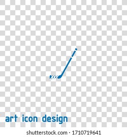 Hockey stick icon vector on isolated background