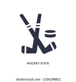 hockey stick isolated icon. Simple element illustration from hockey concept. hockey stick editable logo symbol design on white background. Can be use for web and mobile.