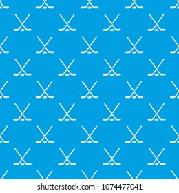 Hockey stick pattern vector seamless blue repeat for any use