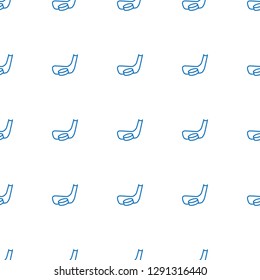 hockey stick and puck icon pattern seamless white background. Editable outline hockey stick and puck icon. hockey stick and puck icon pattern for web mobile.