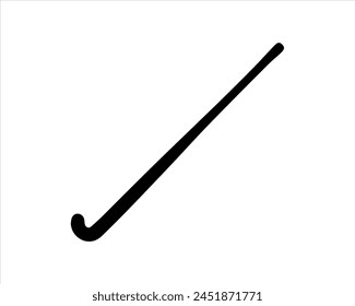 Hockey stick silhouette icon logo vector illustration isolated on white background