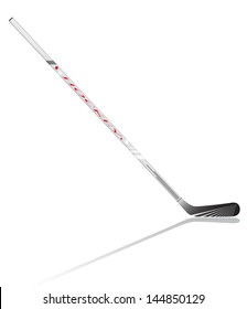 hockey stick vector illustration isolated on white background