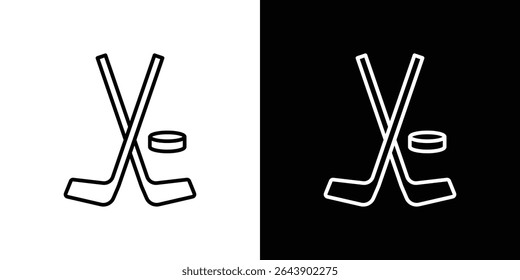Hockey sticks icon Graphic vector set for ui design