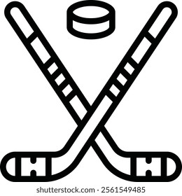 Hockey Sticks Vector Image Illustration