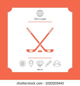 Hockey symbol icon