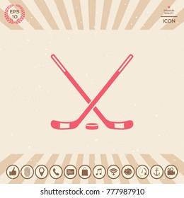 Hockey symbol icon