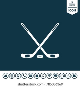 Hockey symbol icon