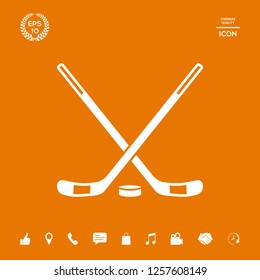 Hockey symbol icon. Graphic elements for your design