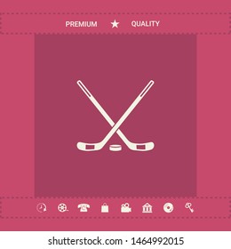 Hockey symbol icon. Graphic elements for your design