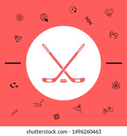 Hockey symbol icon. Graphic elements for your design
