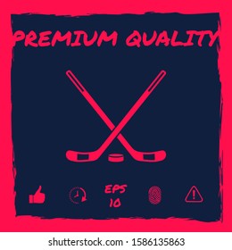 Hockey symbol icon. Graphic elements for your design