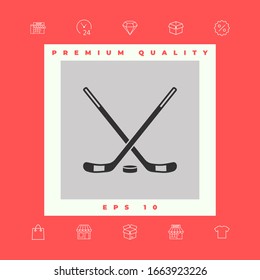 Hockey symbol icon. Graphic elements for your design