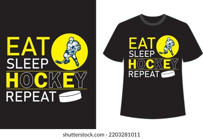 Hockey T Shirt Design Vecot-Datei.