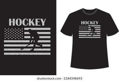 Hockey t shirt design vector file.