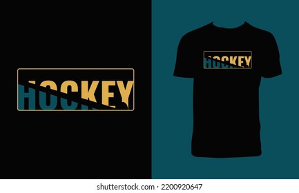 Hockey T Shirt Design und Vektorgrafik.