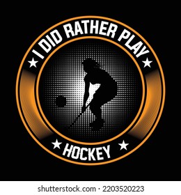 hockey t shirt design vector