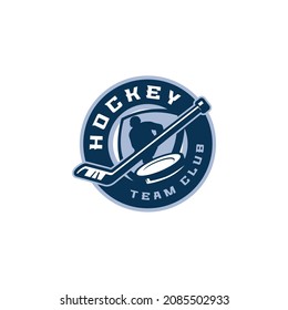 Hockey Team Club Logo Template 