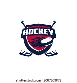 Hockey Team Club Logo Template 