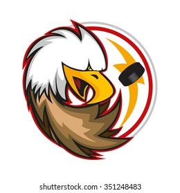 Hockey Team logo with an eagle