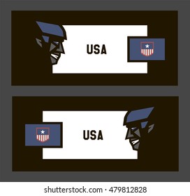 Hockey team USA, vector pattern design for games. Hockey player, person, icon