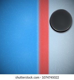 Hockey template. Ice Hockey Puck. Vector eps 10