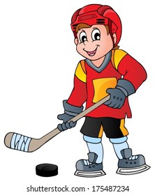 Hockey theme image 1 - eps10 vector illustration.