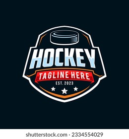 Hockey tournament logo in modern style