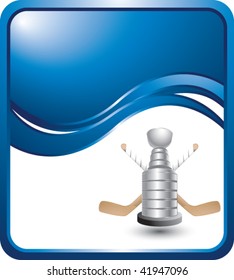 hockey trophy blue wave