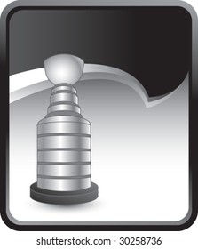 hockey trophy on black rip curl background