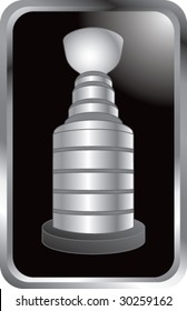 hockey trophy on black tab